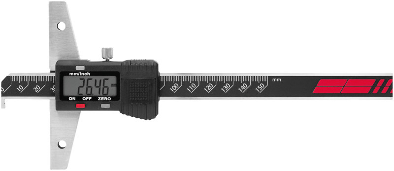 GŁĘBOKOŚCIOMIERZ ELEKTRONICZNY HAKOWY 0-150MM