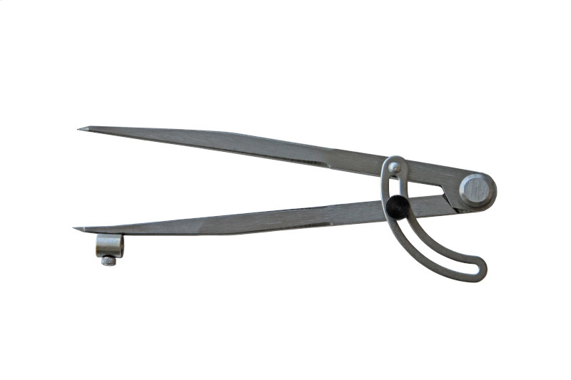 CYRKIEL TRASERSKI NASTAWNY Z UCHWYTEM OŁÓWKA 150MM