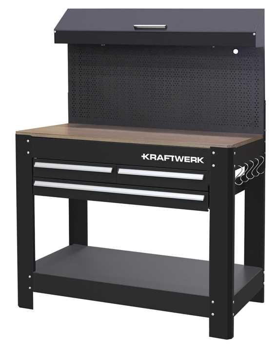STÓŁ ROBOCZY STALOWY 1145X645MM /KRAFTWERK/