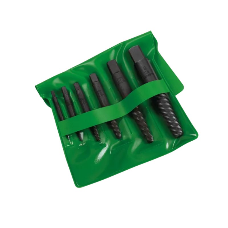 Zestaw 6 wykrętaków szeroko rowkowanych 3-24mm