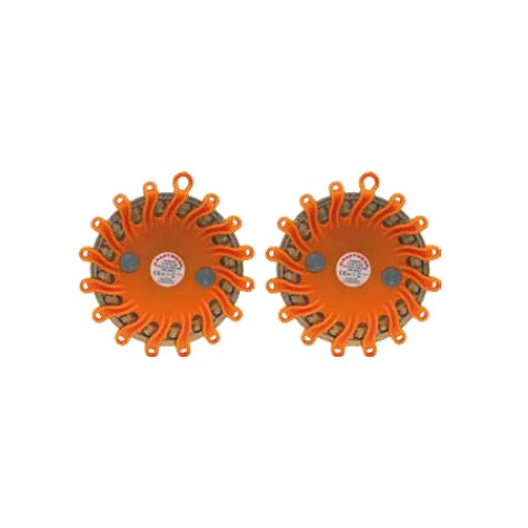 LAMPA OSTRZEGAWCZA 16 LED NA BATERIE  /KRAFTWERK/