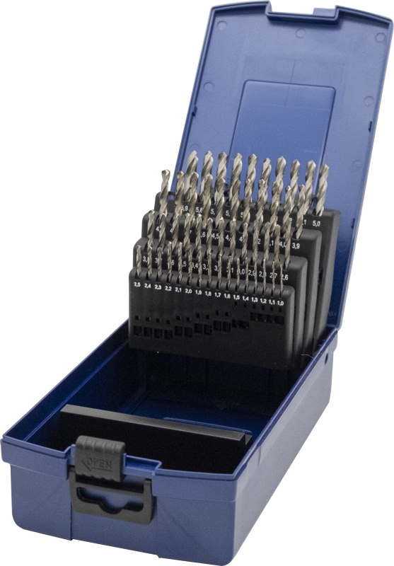 ZESTAW WIERTEŁ DIN338 HSS-G 1.0-5.9X0.1MM (50)