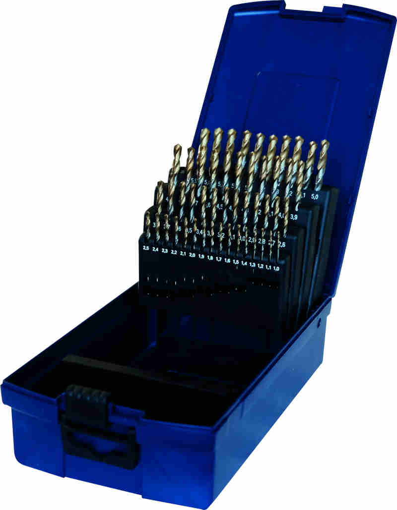 ZESTAW WIERTEŁ HSS-GK TIN 1.0-5.9X0.1MM (50)