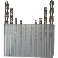 Zestaw wierteł do alu DIN 338 Typ W 4-10mm (10)